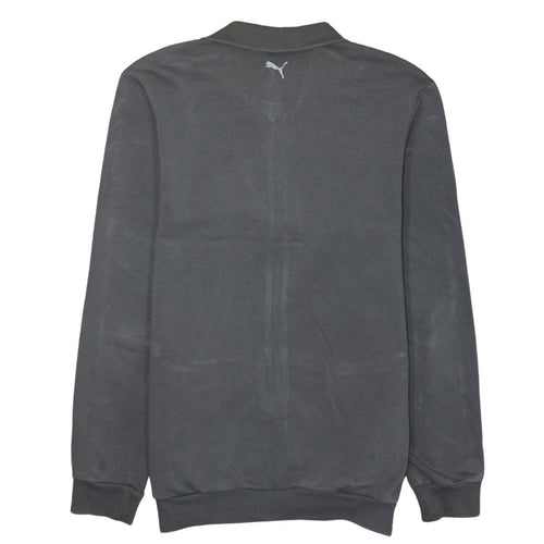 Puma Men's Grey Full Zip Logo Sweatshirt XL Fleece Jacket