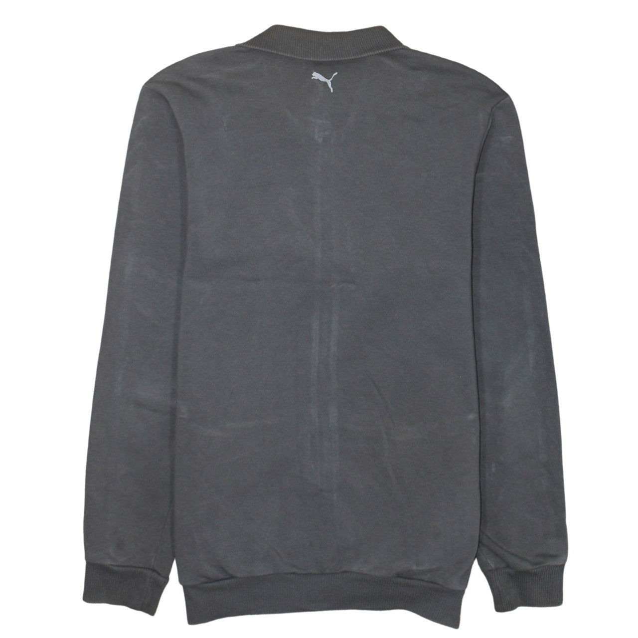 Puma Men's Grey Full Zip Logo Sweatshirt XL Fleece Jacket