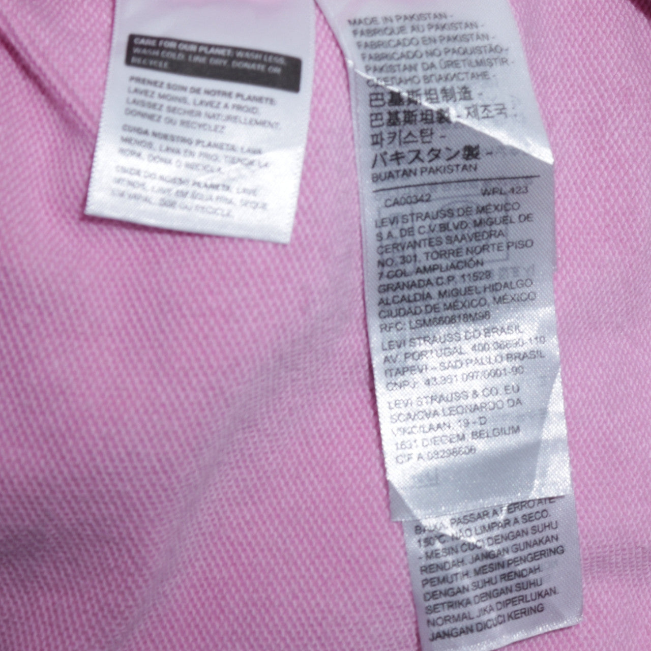 Levi's Women Pink Pullover Hoodie L Logo Cotton Casual Sweatshirt