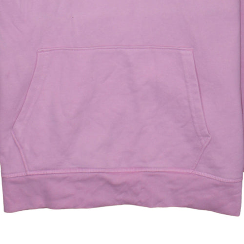 Levi's Women Pink Pullover Hoodie L Logo Cotton Casual Sweatshirt