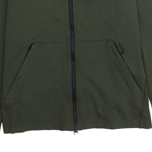 Nike Men's Green Full Zip Hoodie Size M Sportswear Sweatshirt