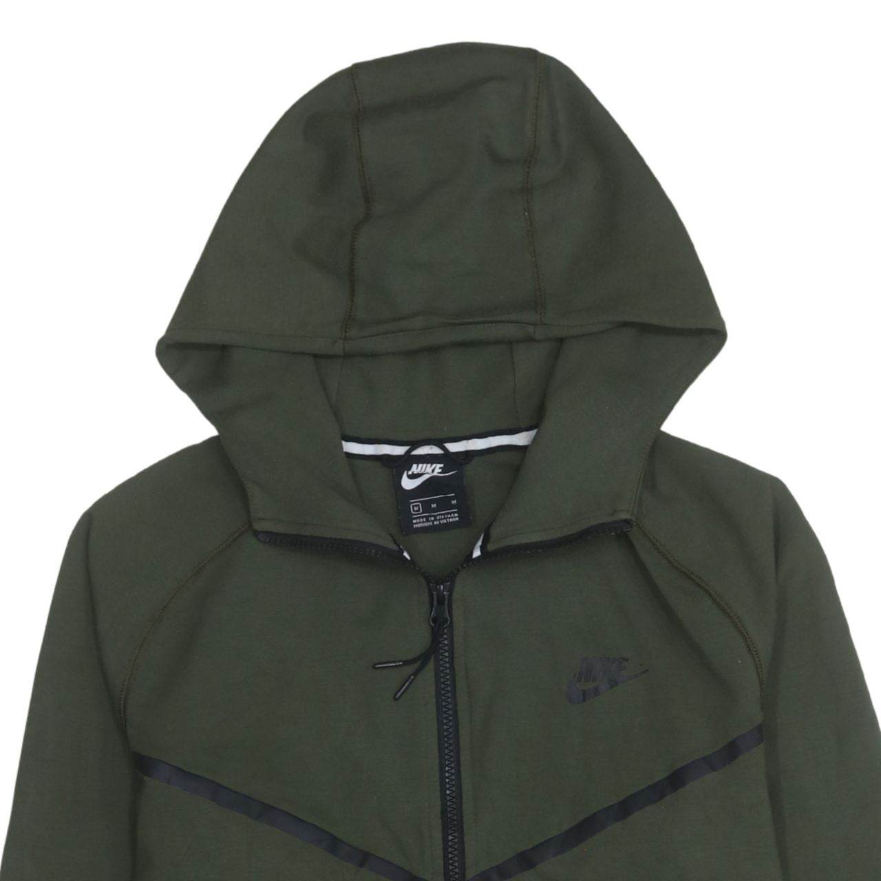 Nike Men's Green Full Zip Hoodie Size M Sportswear Sweatshirt