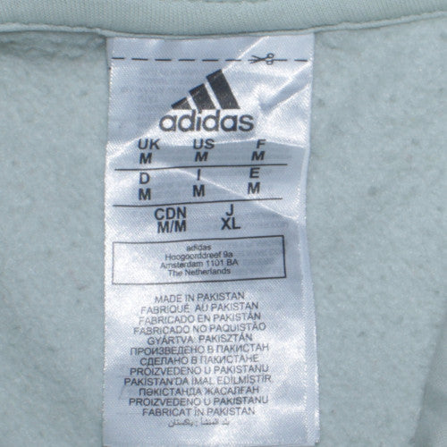 Adidas Men’s Green Pullover Hoodie M Regular Fleece Sportswear