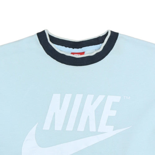 Nike Womens Blue Long Sleeve Pullover Sweatshirt Size S