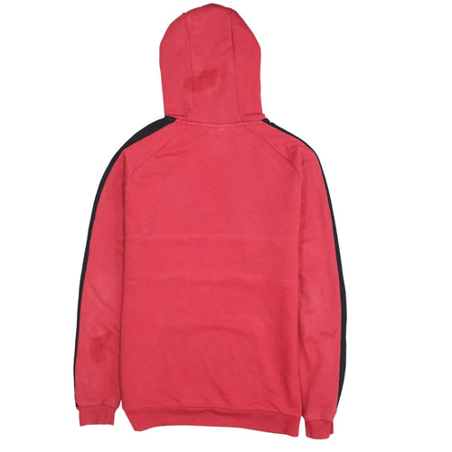 FILA Mens Red Pullover Hoodie Small Sports Graphic Sweatshirt