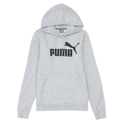 Puma Women's Grey Hooded Pullover Sweatshirt Size 10
