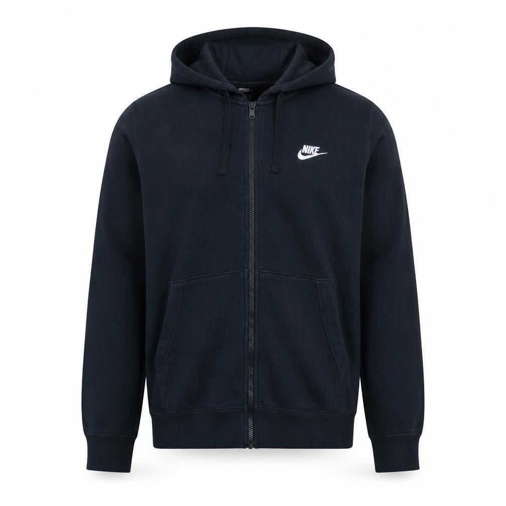Nike Men's Black Full Zip Hoodie Size S Regular Fit Fleece