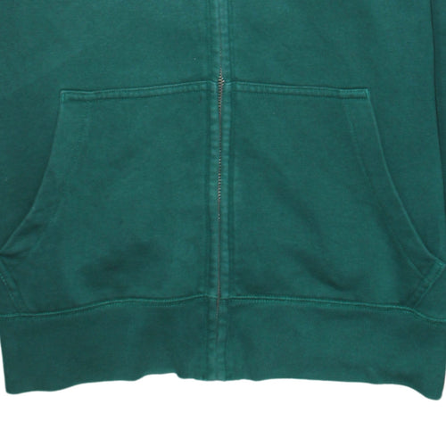 GAP Mens Green Full Zip Hoodie Small Logo Sweatshirt