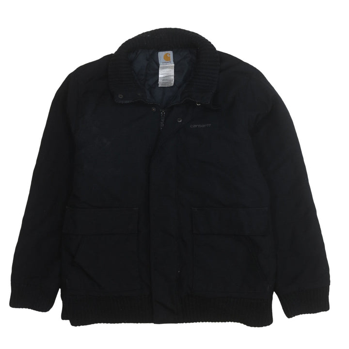 Carhartt Men's Black L Insulated Nylon Work Jacket