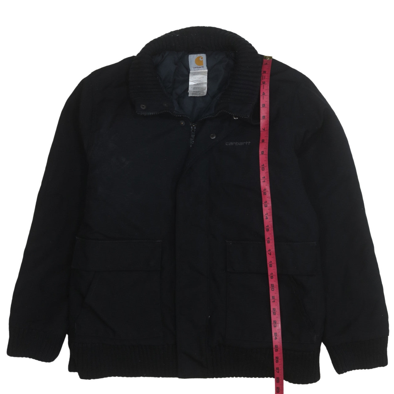 Carhartt Men's Black L Insulated Nylon Work Jacket