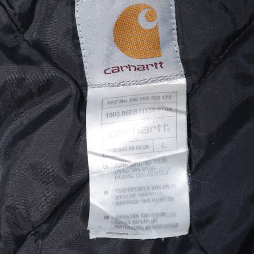 Carhartt Men's Black L Insulated Nylon Work Jacket