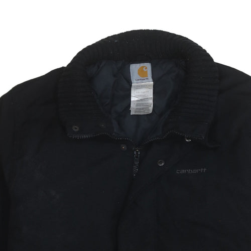 Carhartt Men's Black L Insulated Nylon Work Jacket
