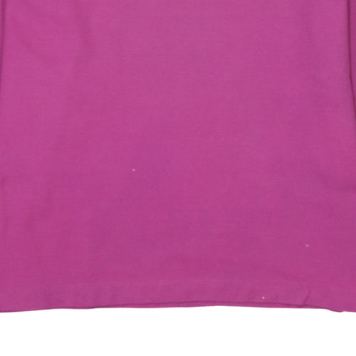 Fila Men’s Pink Long Sleeve Cotton Polo Shirt XL