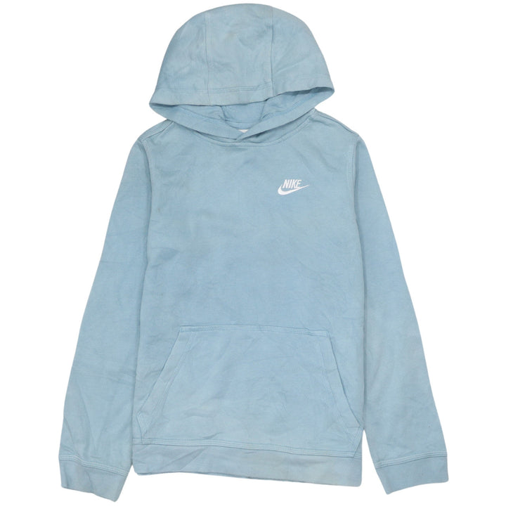 Nike Boys Blue Pullover Hoodie L 147-158cm Cotton Blend Casual