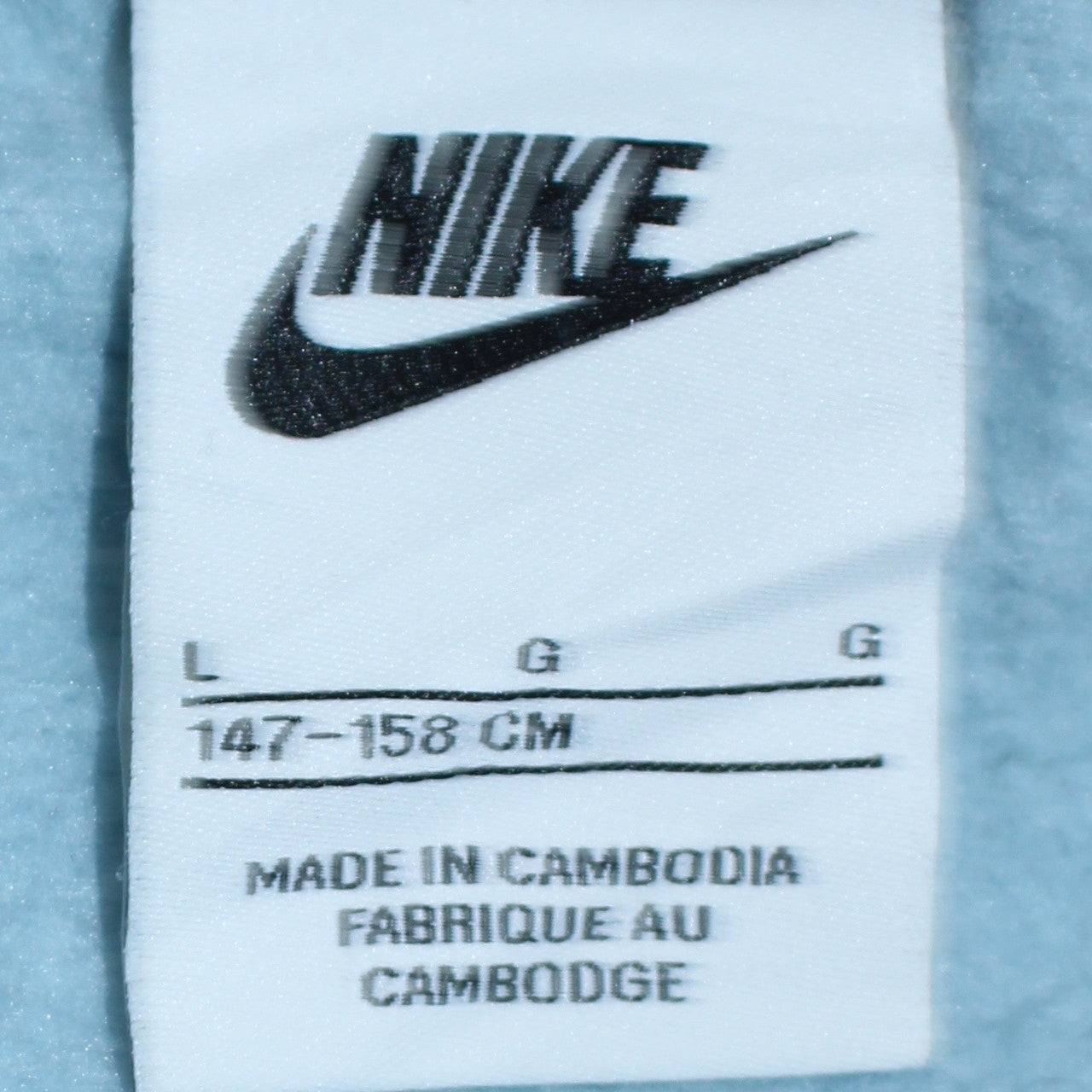 Nike Boys Blue Pullover Hoodie L 147-158cm Cotton Blend Casual