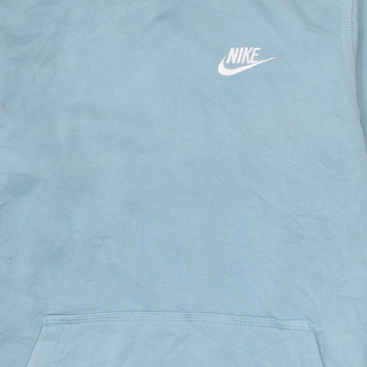 Nike Boys Blue Pullover Hoodie L 147-158cm Cotton Blend Casual