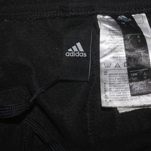 Adidas Men's Black Jogger Trousers Size S Regular Fit
