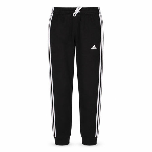 Adidas Boys Black Jogger Trousers 11-12 Years Elastic Waist Striped Sweatpants