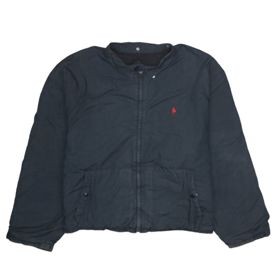 Hunt Club Men's Blue XL Bomber Jacket Full Zip Cotton Blend