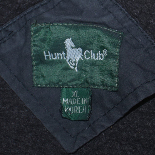 Hunt Club Men's Blue XL Bomber Jacket Full Zip Cotton Blend