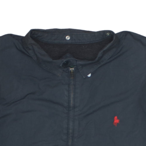 Hunt Club Men's Blue XL Bomber Jacket Full Zip Cotton Blend