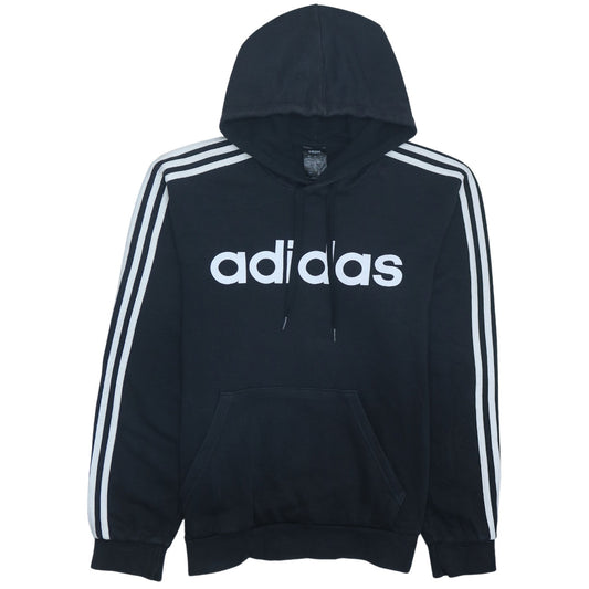 Adidas Men’s Black Pullover Hoodie Medium Sportswear Fleece