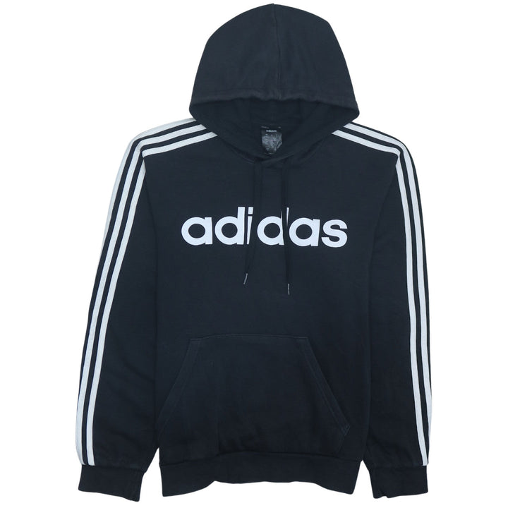 Adidas Men’s Black Pullover Hoodie Medium Sportswear Fleece