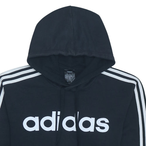 Adidas Men’s Black Pullover Hoodie Medium Sportswear Fleece
