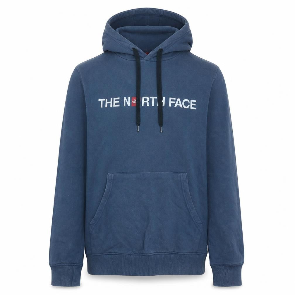 The North Face Men’s Blue Pullover Hoodie XS Logo Fleece Sweatshirt