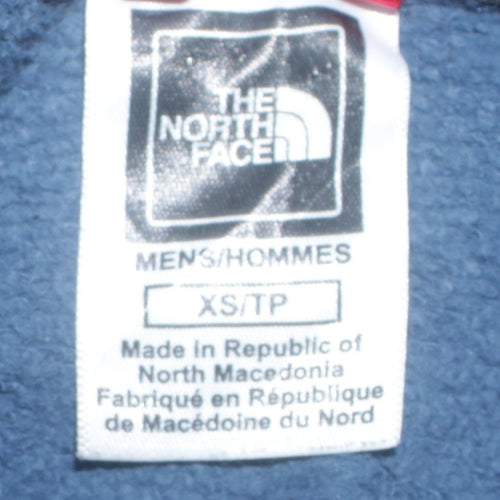 The North Face Men’s Blue Pullover Hoodie XS Logo Fleece Sweatshirt