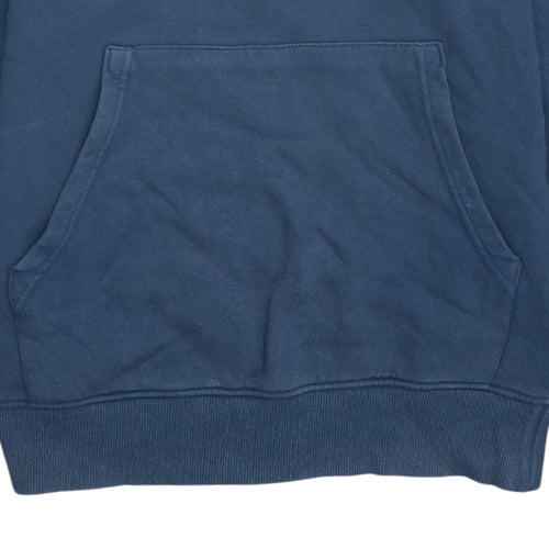 The North Face Men’s Blue Pullover Hoodie XS Logo Fleece Sweatshirt