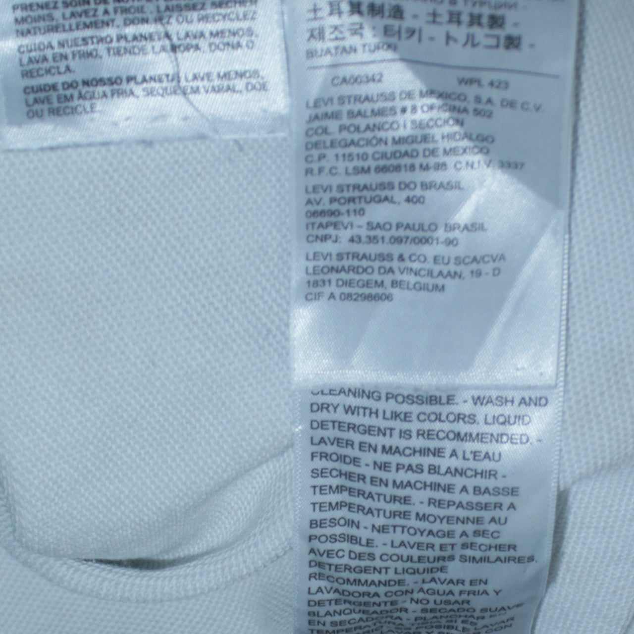 Levi's Womens White XS Pullover Hoodie with Logo Embroidery