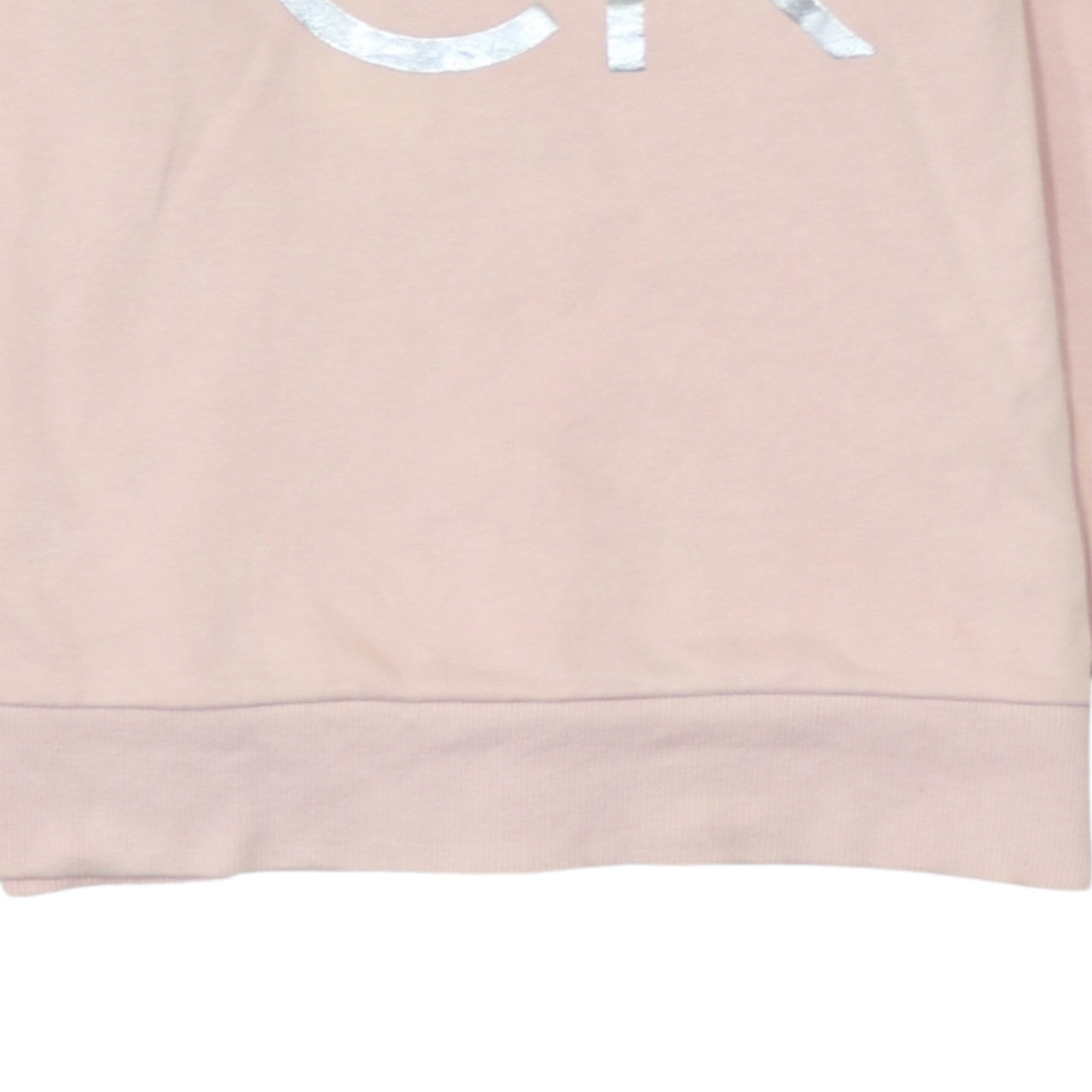 Calvin Klein Jeans Womens Pink Logo Crew Neck Sweatshirt Size M
