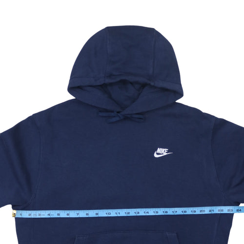 Nike Men's Blue Pullover Hoodie M Logo Sweatshirt