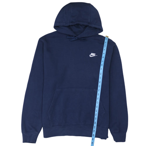 Nike Men's Blue Pullover Hoodie M Logo Sweatshirt