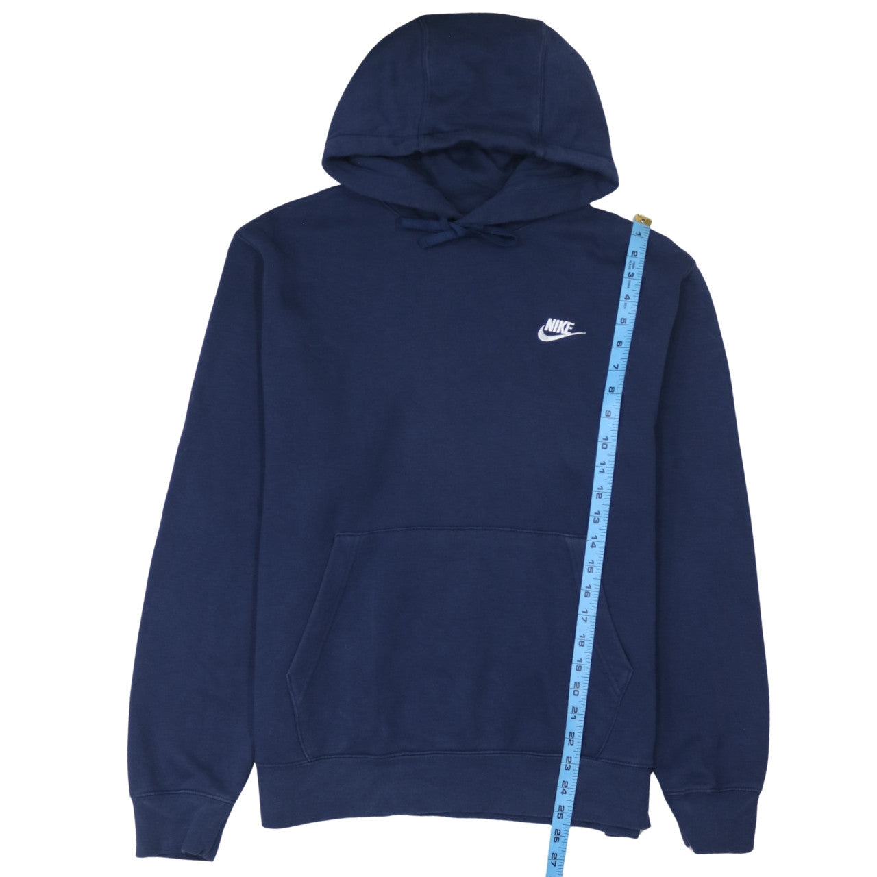 Nike Men's Blue Pullover Hoodie M Logo Sweatshirt