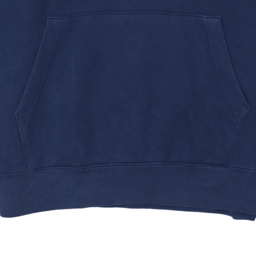 Nike Men's Blue Pullover Hoodie M Logo Sweatshirt