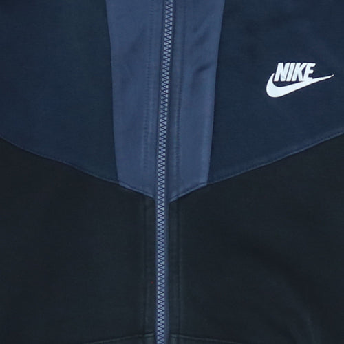 Nike Boys Blue Full Zip Hoodie Size L 147-158cm Cotton Blend