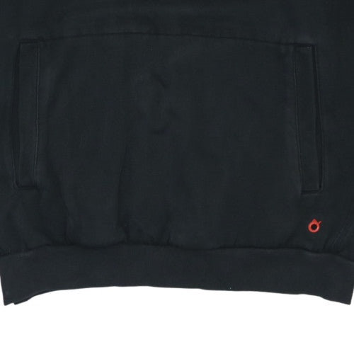 Puma Men's Black Pullover Hoodie Small Logo Graphic Fleece