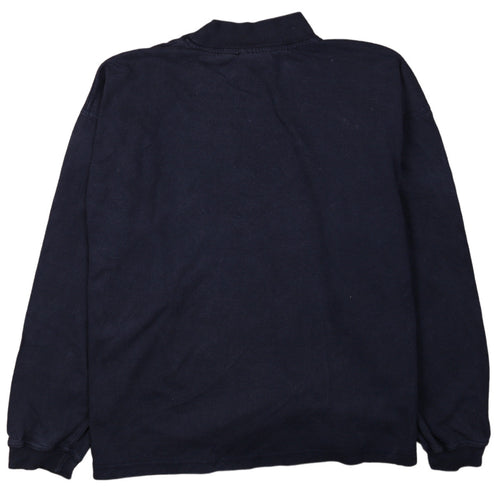 Reebok Men's Blue XS Pullover Sweatshirt Mock Neck Sportswear