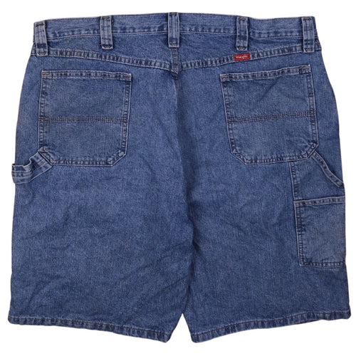 Wrangler Men's Blue Denim Cargo Shorts Size 40 Regular Fit