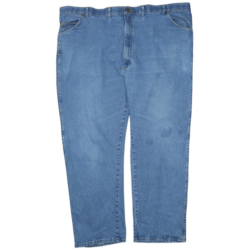 Wrangler Men's Blue 38x32 Regular Fit Straight Denim Jeans