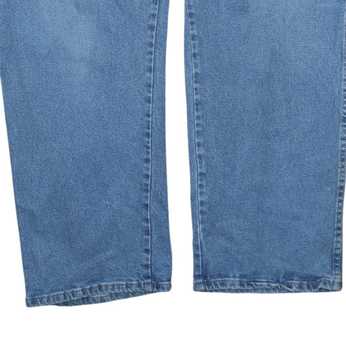 Wrangler Men's Blue 38x32 Regular Fit Straight Denim Jeans