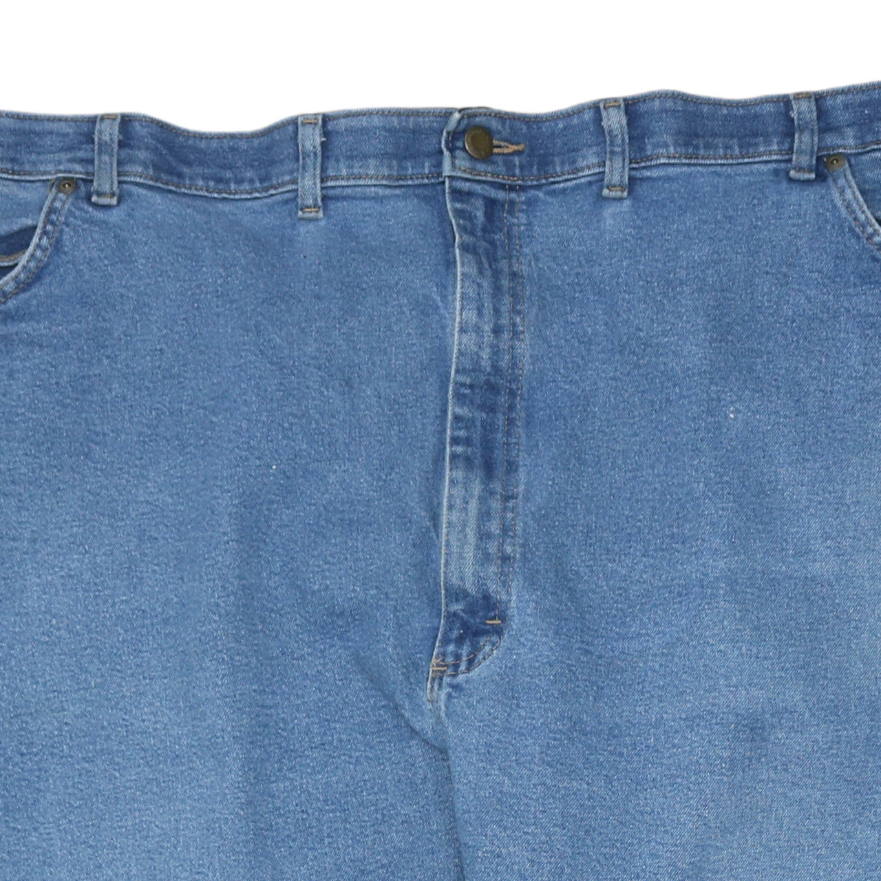 Wrangler Men's Blue 38x32 Regular Fit Straight Denim Jeans
