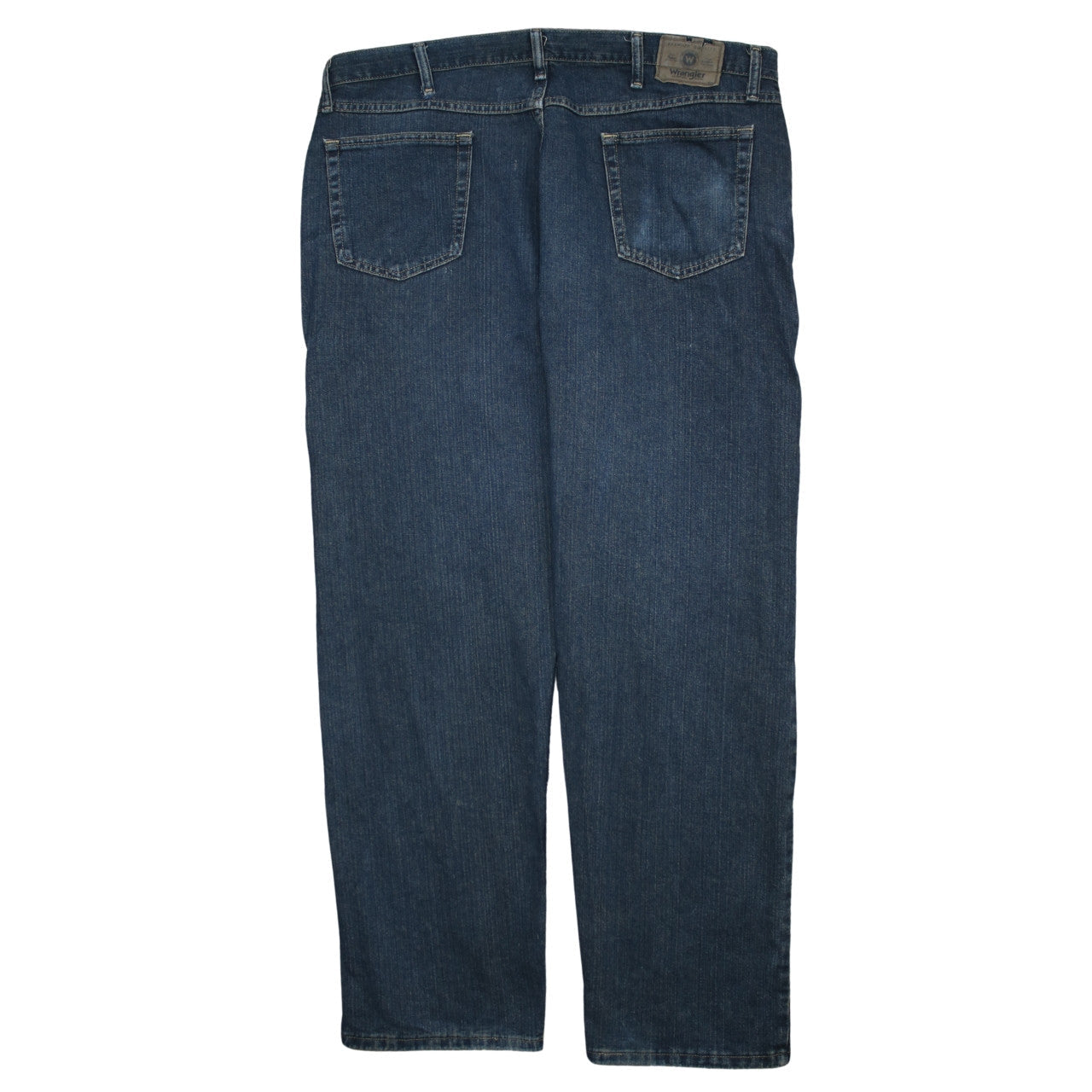 Wrangler Men's Blue Relaxed Fit Straight Jeans 42x32 Denim