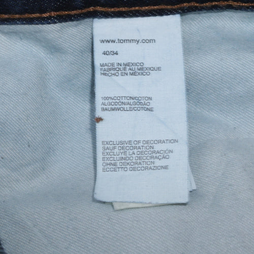 Wrangler Men's Blue Relaxed Fit Straight Jeans 42x32 Denim