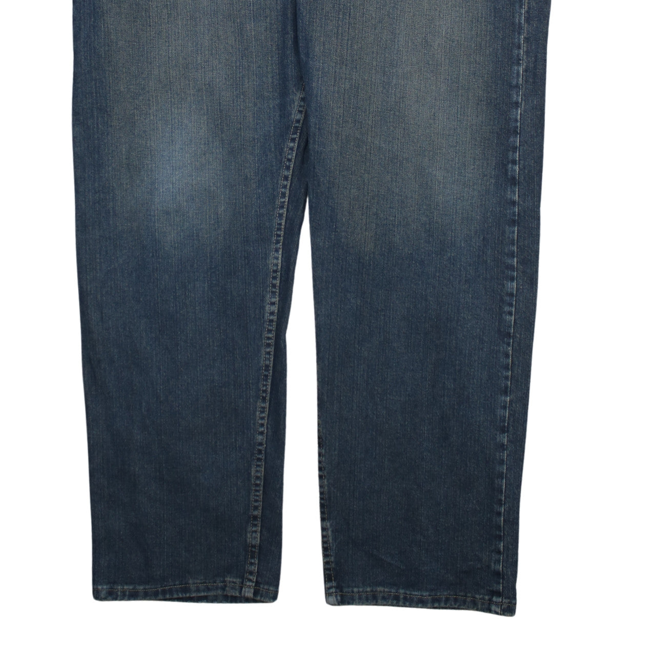 Wrangler Men's Blue Relaxed Fit Straight Jeans 42x32 Denim