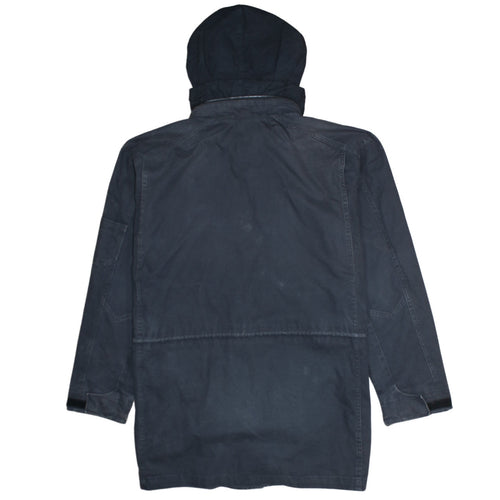 Nike Men's Black Hooded Parka Jacket Size L Water Resistant Casual