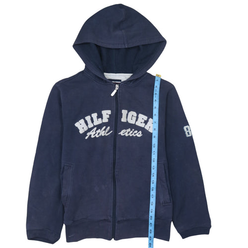 Tommy Hilfiger Men's Blue Full Zip Hoodie S Athletic Style