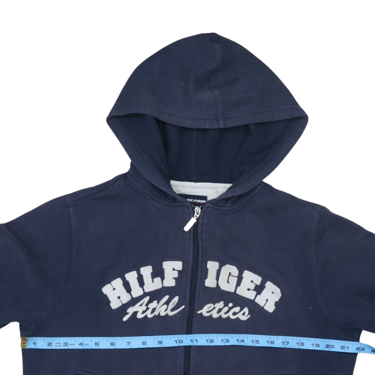 Tommy Hilfiger Men's Blue Full Zip Hoodie S Athletic Style